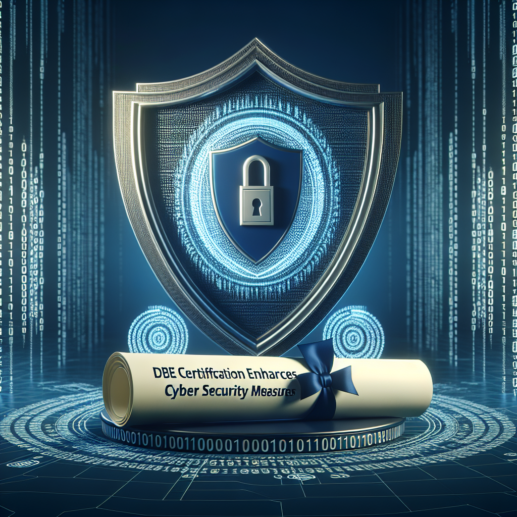 DBE Certification Enhances Cyber Security Measures